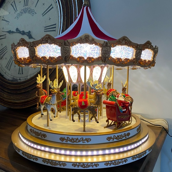 Mr. Christmas Regal Carousel Musical Animated Christmas Decoration, 17.25 inches - Picture 2 of 14